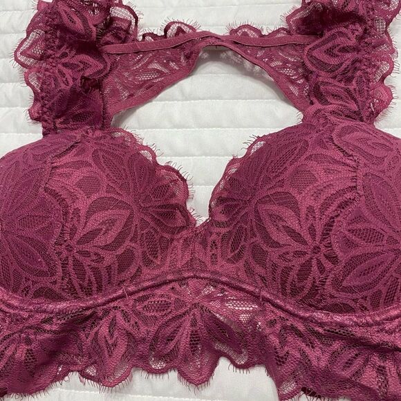 Pink Victoria Secret Date Push Up Bralette Bra Women Size M - Picture 3 of 8